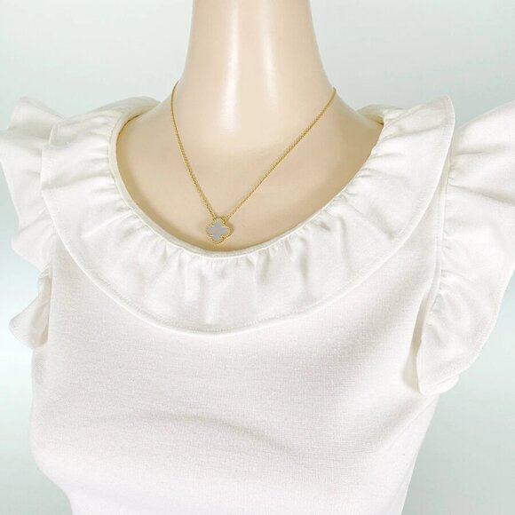 Van Cleef & Arpels Vintage Alhambra Pendant VCARA45900 Yellow gold shell Nec... - Picture 12 of 13